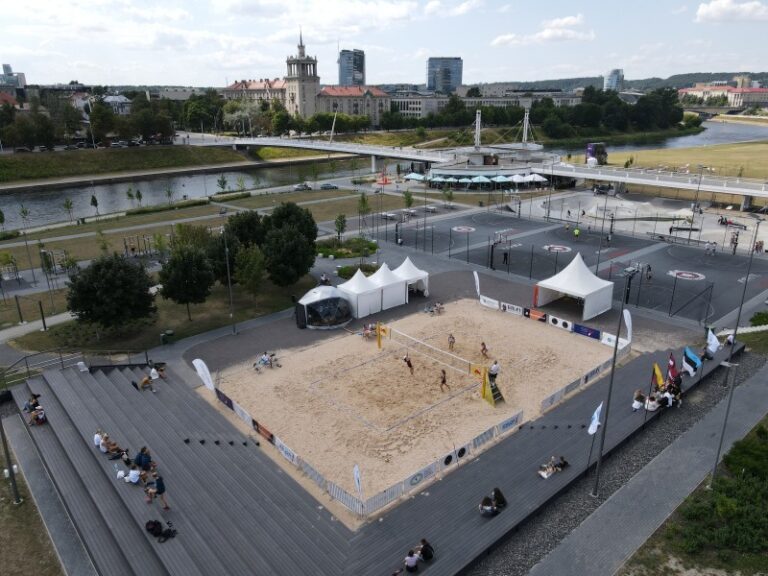 Baltojo tilto aikštynas iš oro